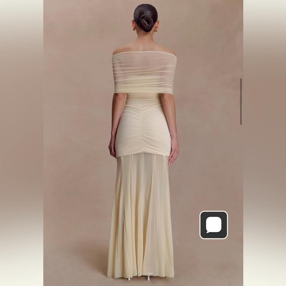 MESHKI Caspian dress in ivory- size small - Picture 9 of 11